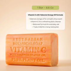 Australian Botanical Soap side profile with hand for scale showing durable bar