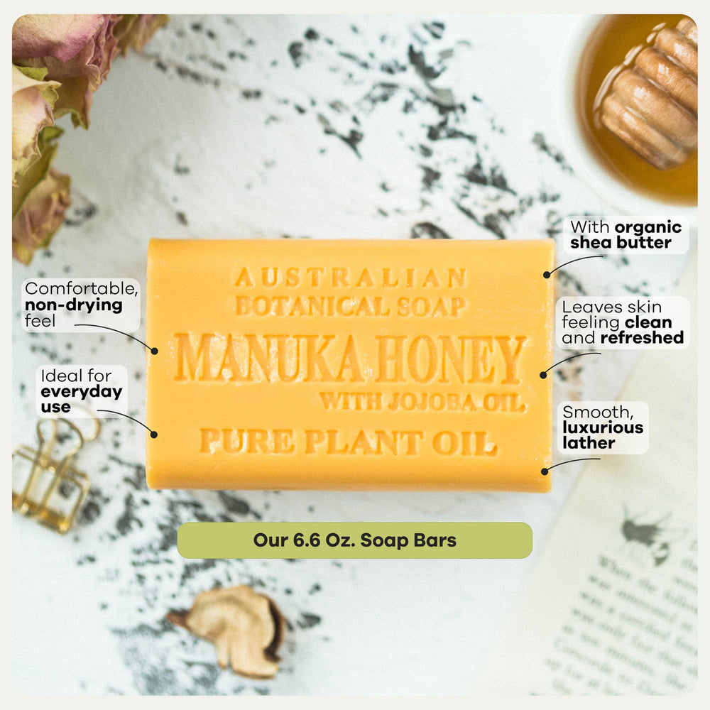 Australian Botanical Soap cross-section of triple-milled bar showing density
