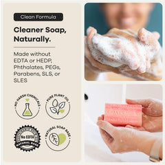 Australian Botanical Soap on scale showing 6.6 oz size for lasting use