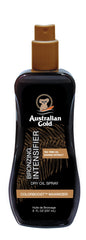 Australian Gold bottle front packaging showing label and 8 oz size and instant glow