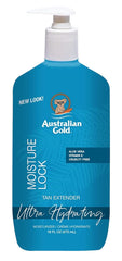 Australian Gold pump top close-up highlighting dispenser, convenient controlled use