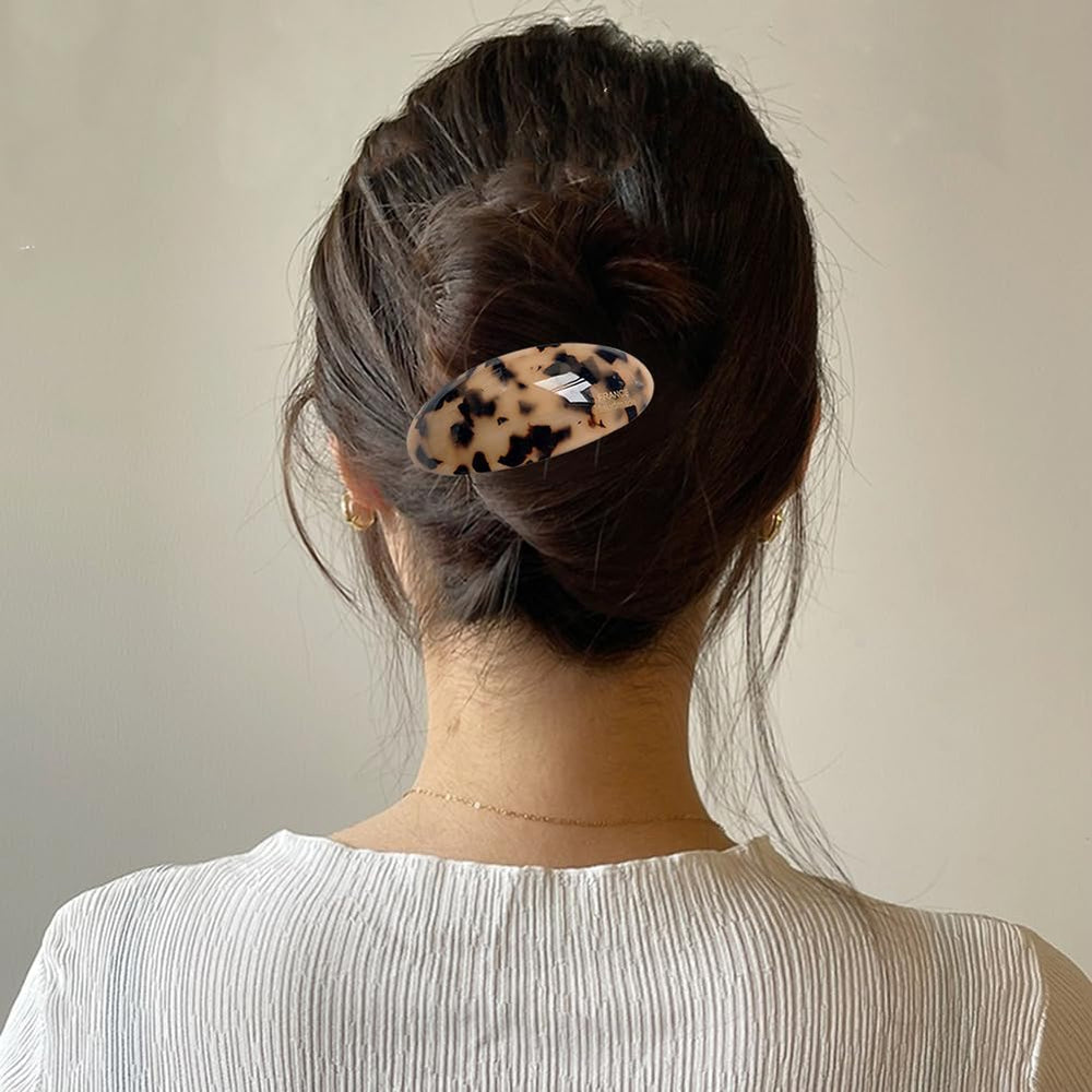 Auswalar clip holding thick hair around ear area highlighting strong non-slip support