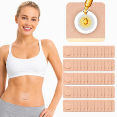 Autdor front packaging shot showing 50-piece castor oil patch set benefits