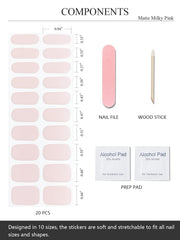 AutyaMee prep tools display with file, wooden stick and pads showing quick easy application benefit