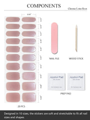 AutyaMee kit contents with file, wooden stick and prep pads for quick prep