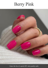 AutyaMee scale comparison on a hand model showing fit variety and salon-quality finish