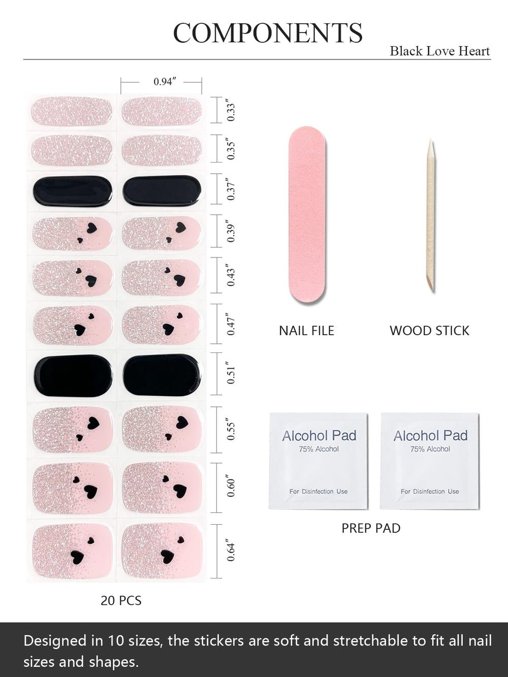 AutyaMee strips held against fingertips to show size variety and precise fit benefit