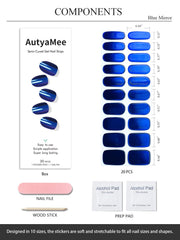 AutyaMee applied strip on natural nail demonstrating smooth fit and shine
