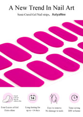 AutyaMee strips applied on fingertips showing size fit and natural nail-friendly adhesive