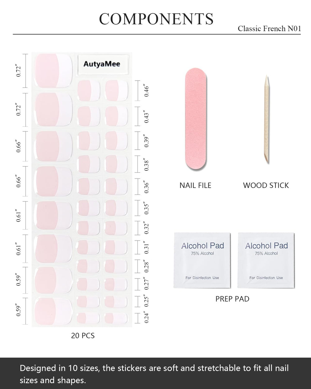 AutyaMee close-up of semi-cured gel strip texture highlighting flexibility and easy placement