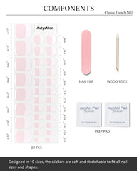 AutyaMee close-up of semi-cured gel strip texture highlighting flexibility and easy placement