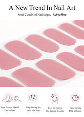 AutyaMee cured nails on hand demonstrating glossy, durable salon-look