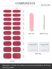 AutyaMee application scene with strips, file and wooden stick for fast use