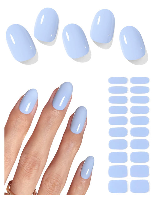AutyaMee front packaging showing sky blue gel strips and included tools for easy setup