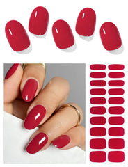 AutyaMee front packaging showing 20 gel nail strips and included tools for convenience