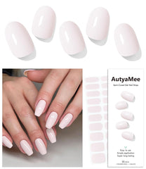 AutyaMee front packaging showing skin-pink gel strips and included tools benefits convenience