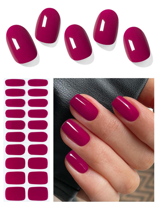 AutyaMee front packaging showing beet red strips and included tools for easy application