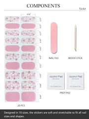 AutyaMee kit contents with prep pads, file, and stick for easy application