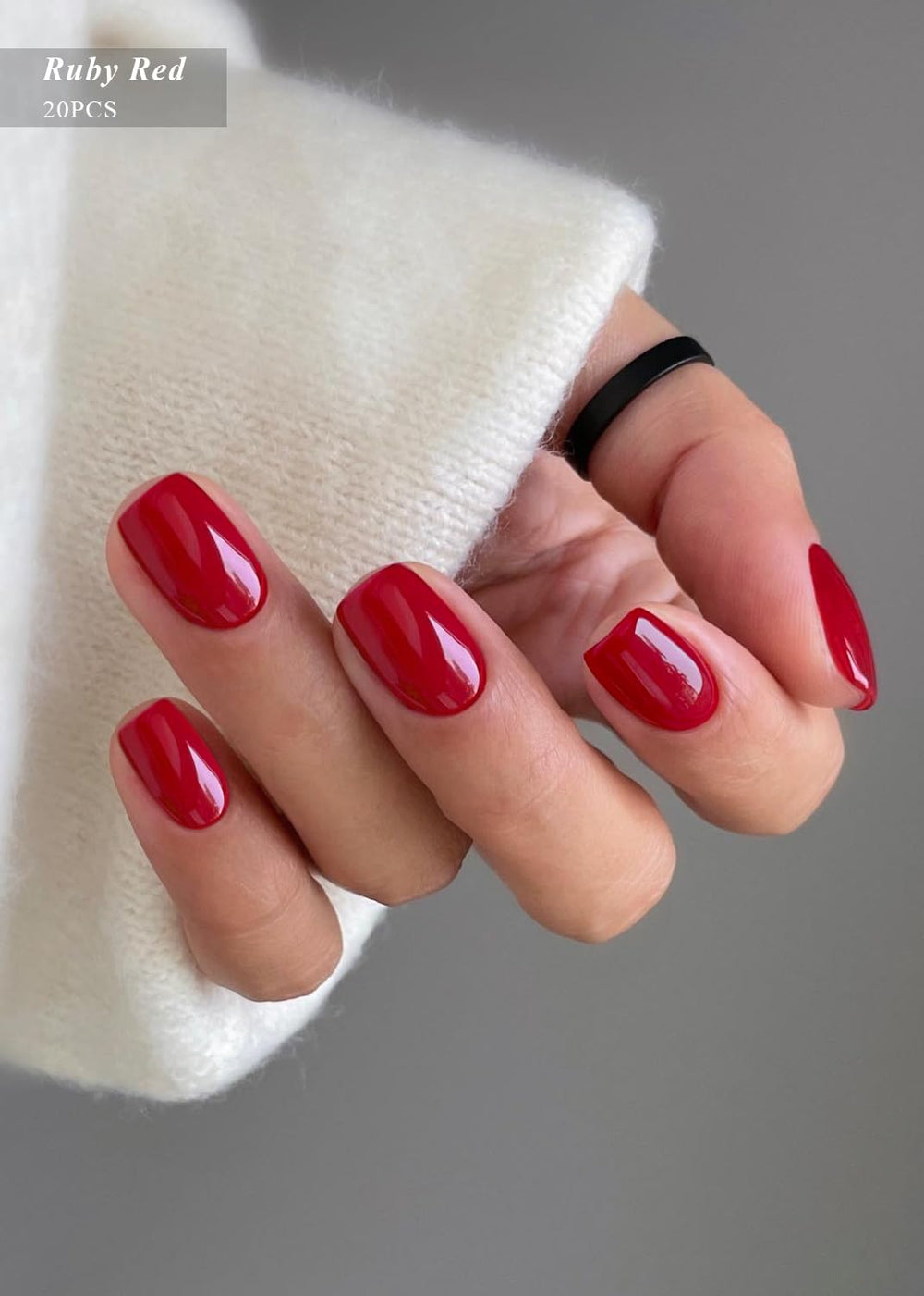 AutyaMee close-up of ruby red gel strip texture highlighting flexible semi-cured gel benefit