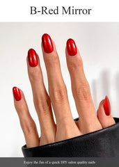 AutyaMee nails on hand for scale showing proper fit and natural protection