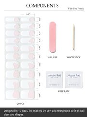 AutyaMee Snow Cap close-up of gel strip texture displaying smooth finish and precision