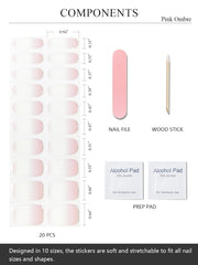 AutyaMee applying a strip on nail showing easy stick-on benefit