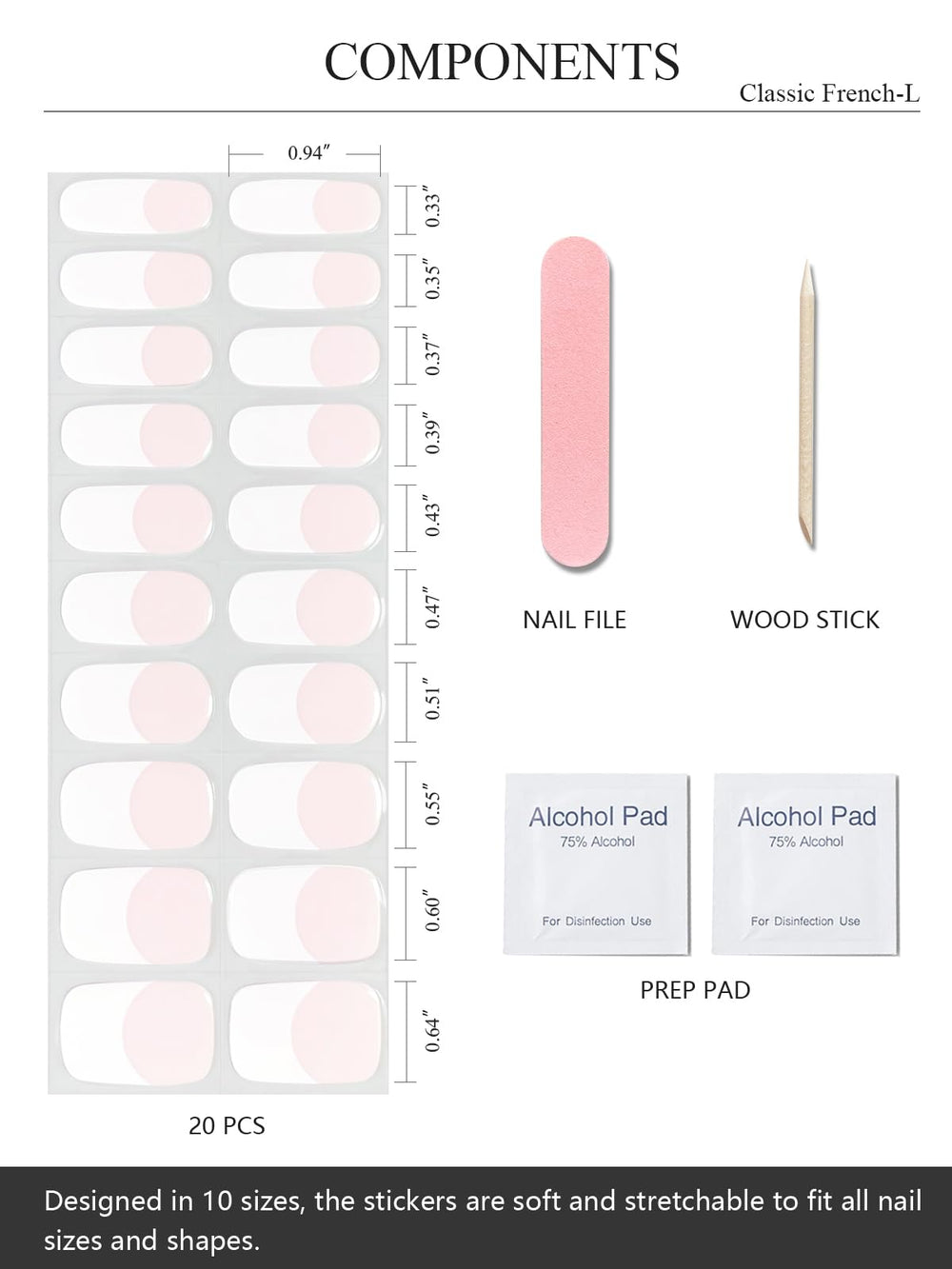 AutyaMee strip applied on toenail mid-application for precise salon-quality finish