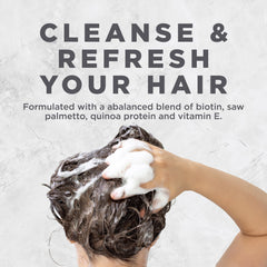 Avalon Organics botanicals flatlay showing biotin saw palmetto quinoa for hair body benefit