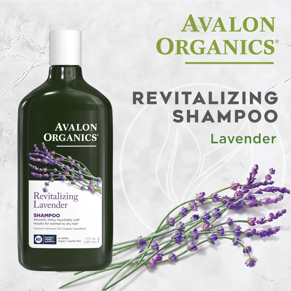 Avalon Organics shampoo rich lather close-up highlighting gentle foam and hydration
