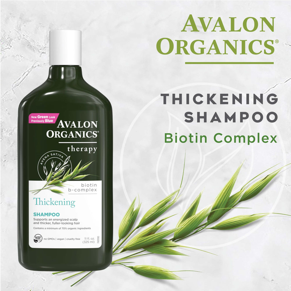 Avalon Organics shampoo being dispensed as foam to demonstrate gentle cleansing