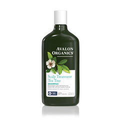 Avalon Organics front packaging showing product and clean design benefits scalp clarity