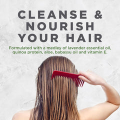 Avalon Organics shampoo paired with conditioner displaying smoother styling benefit