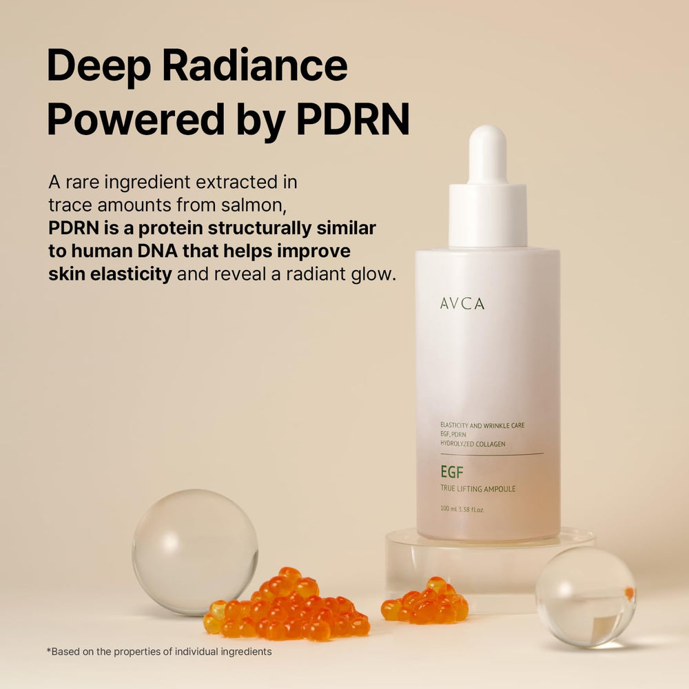 AVCA serum in hand for scale demonstrating 100ml size and easy use