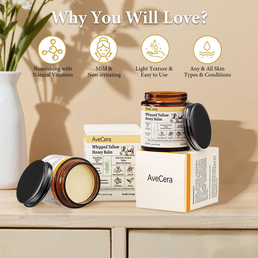 AveCera balm on elbow and knee showing intensive care for rough patches