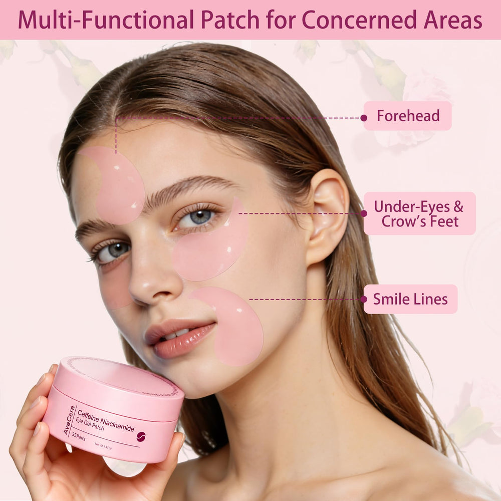 Single AveCera patch removed from backing to show flexible gel design