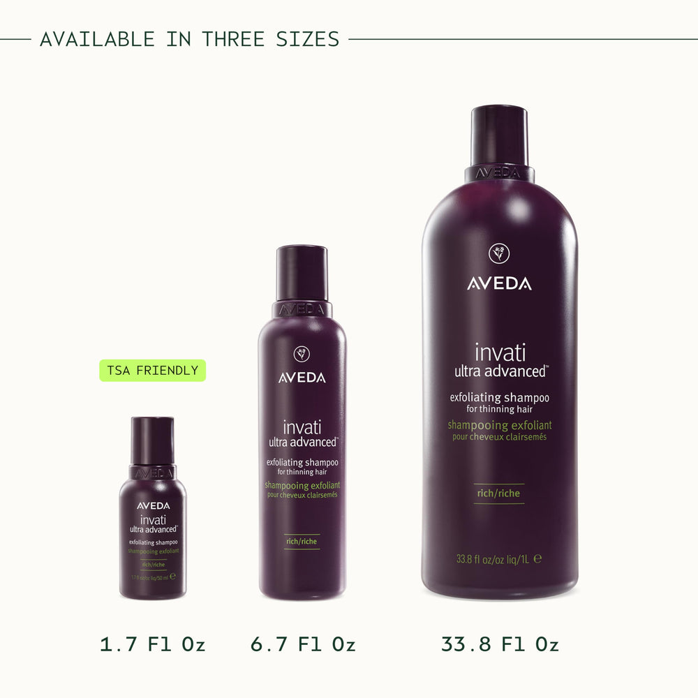 Aveda application to wet scalp demonstrating targeted exfoliation and removal of buildup