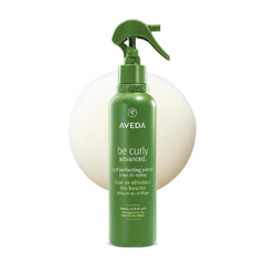 Aveda Be Curly front packaging showing product and label, promotes easy styling
