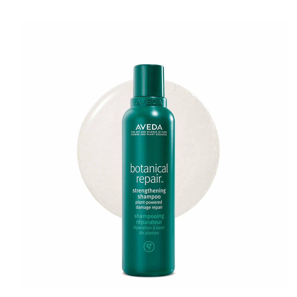 Aveda front packaging showing bottle and label, communicates trusted brand care