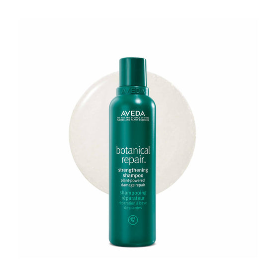 Aveda front packaging showing bottle and label, communicates trusted brand care