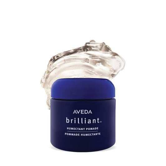 Aveda jar front view showing product packaging and travel-friendly size benefit