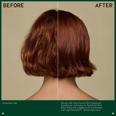 Aveda Color Control Rich Shampoo with apricot oil ingredient visual for nourishment benefit