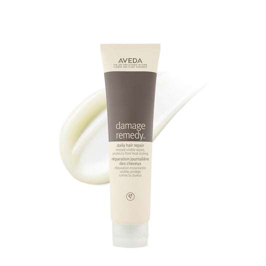 Aveda front packaging showing bottle and benefits for easier styling