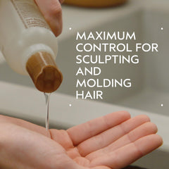 Aveda Flax Seed Aloe open cap gel texture highlighting smooth consistency