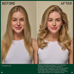 Aveda in-salon use on model demonstrating professional toning results