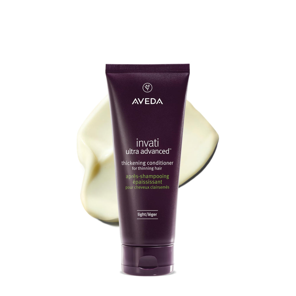 Aveda Invati Ultra Light front packaging showing the bottle and label benefits