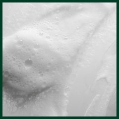 Close view of Aveda ingredient panel emphasizing naturally derived formulation benefit