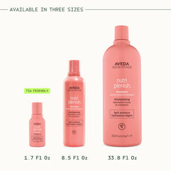Aveda hands applying shampoo to wet hair for gentle cleansing and softness