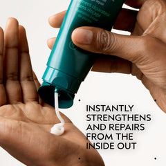 Aveda pump dispenser close-up illustrating easy dosing and mess-free application benefit