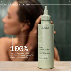 Aveda Pure Abundance paired with shampoo demonstrating duo volumizing routine