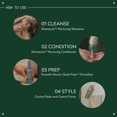 Aveda Shampure aromatics with lavender and ylang ylang showing calming scent benefit